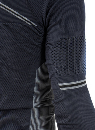 Mico MEN'S LONG SLEEVES MOCK NECK SHIRT M1 SKINTECH IN07021