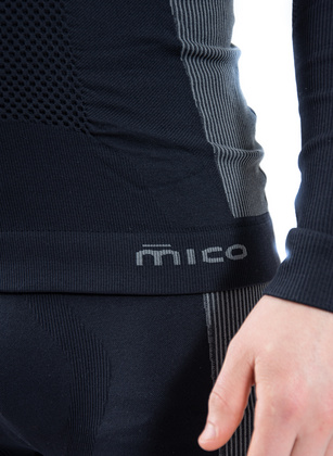 Mico MEN'S LONG SLEEVES MOCK NECK SHIRT M1 SKINTECH IN07021