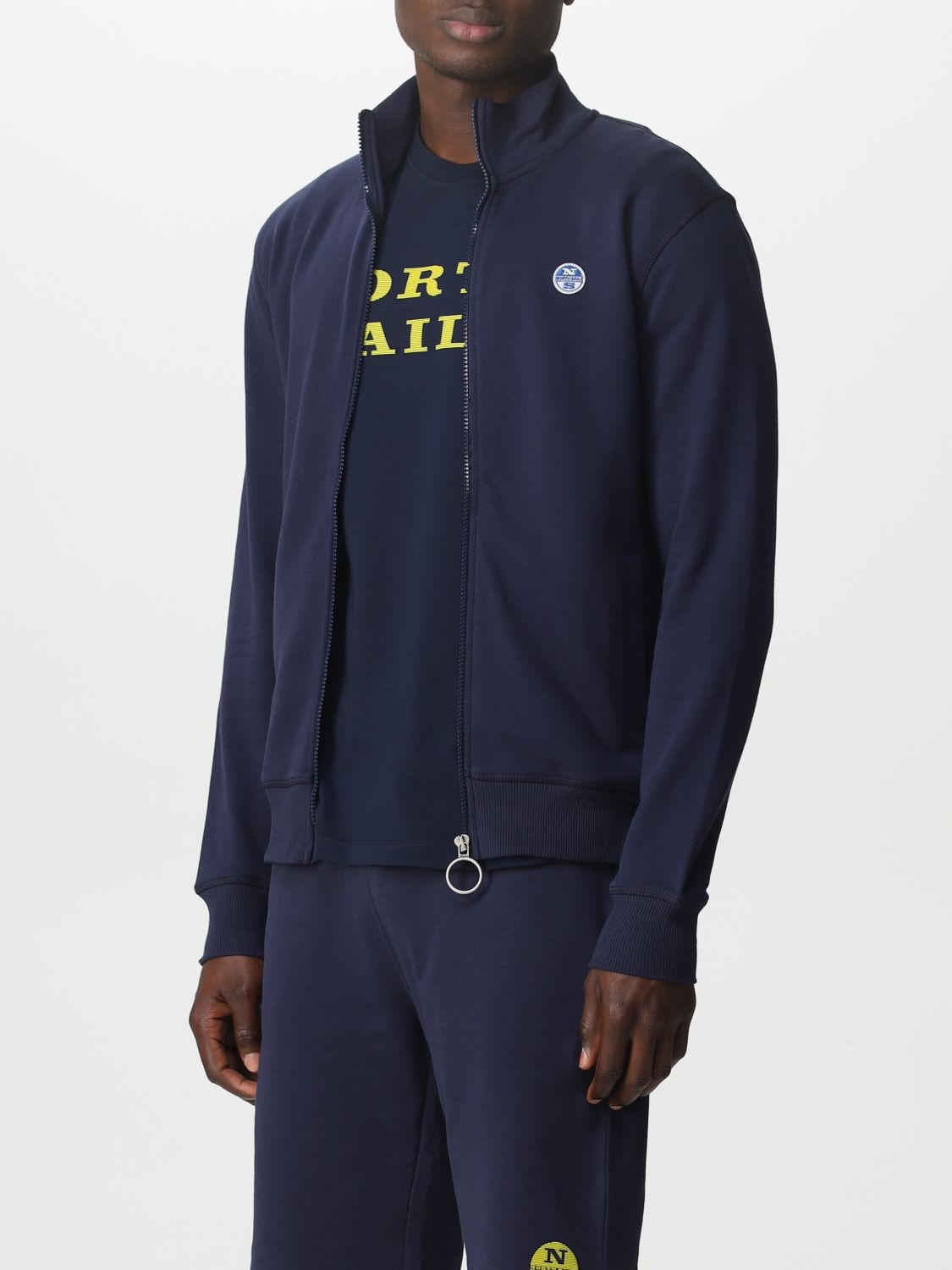 North Sails MEN'S FULL ZIP SWEATSHIRT W/LOGO 691002