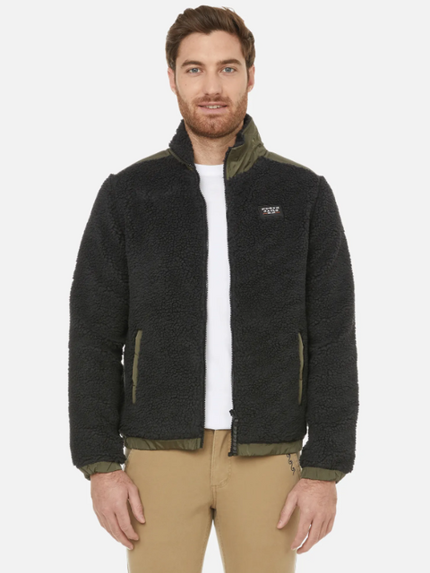 Picture of North Sails HIGH - NECK CURLY FLEECE JACKET WITH NYLON DETAILS 691632