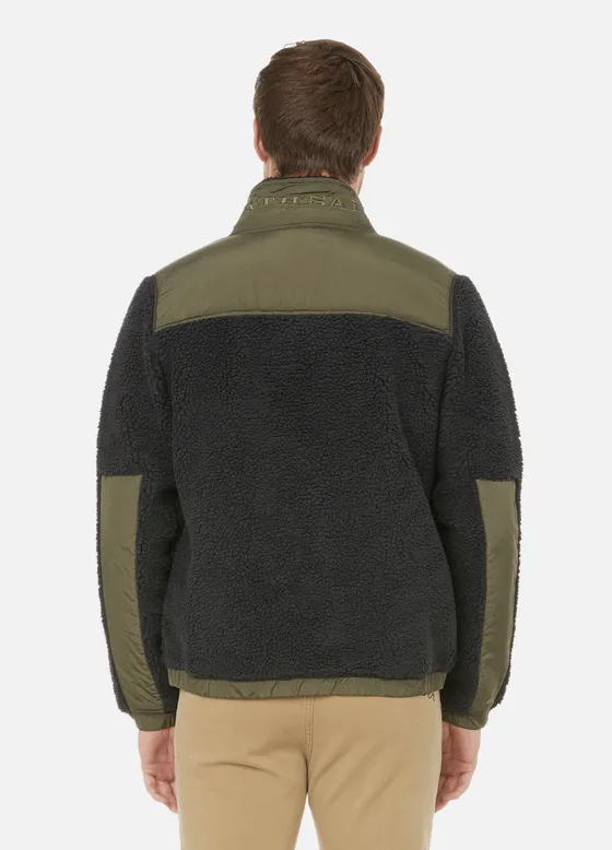 North Sails HIGH - NECK CURLY FLEECE JACKET WITH NYLON DETAILS 691632