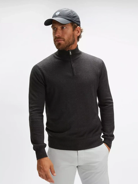 Picture of North Sails WOOL - COTTON BLEND JUMPER WITH HALF ZIP 12 GG 698525