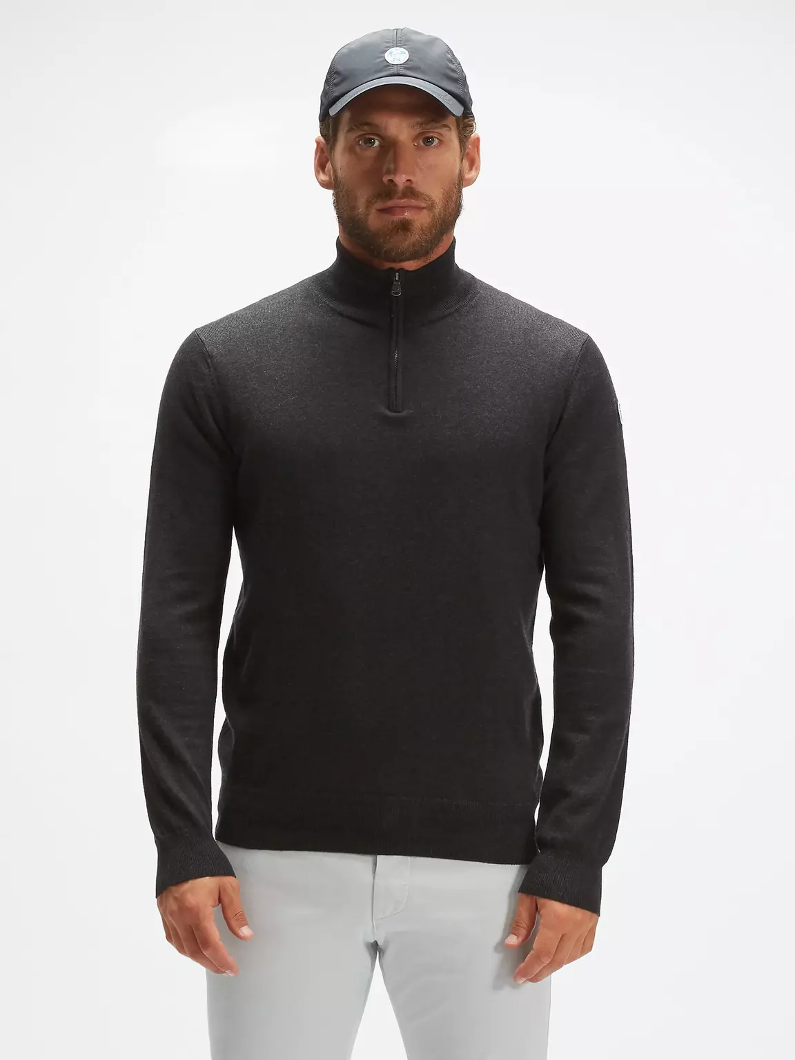 North Sails WOOL - COTTON BLEND JUMPER WITH HALF ZIP 12 GG 698525