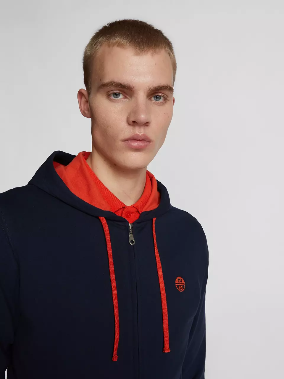 North Sails MEN'S SWEATSHIRT WITH ZIP AND HOOD 691007