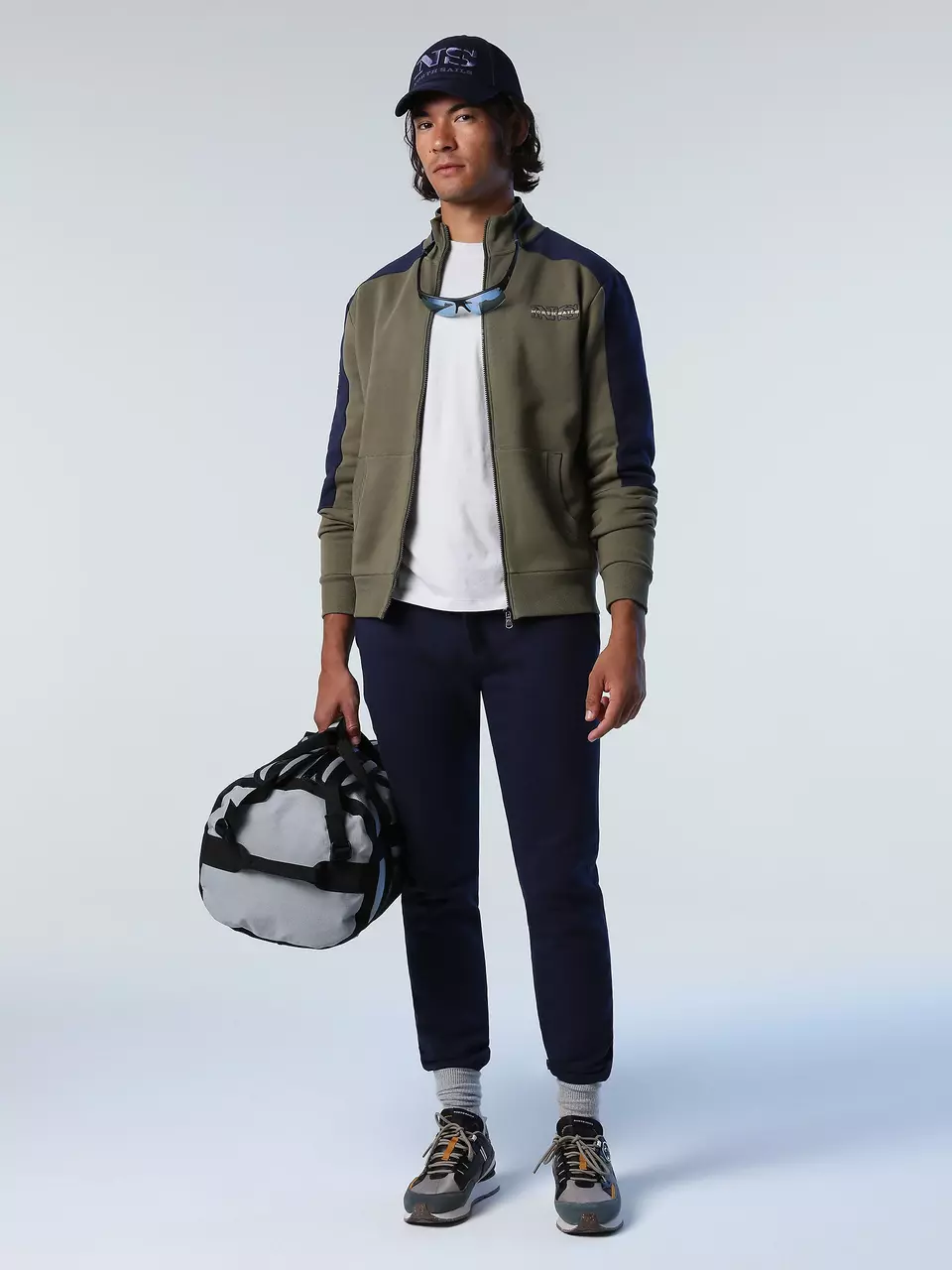 North Sails MEN'S FULL ZIP SWEATSHIRT W/GRAPHIC 691051