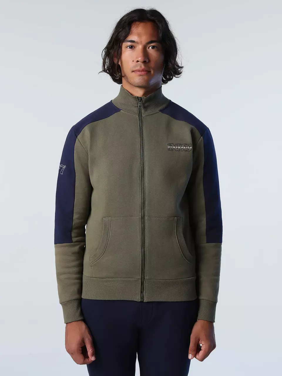 North Sails MEN'S FULL ZIP SWEATSHIRT W/GRAPHIC 691051