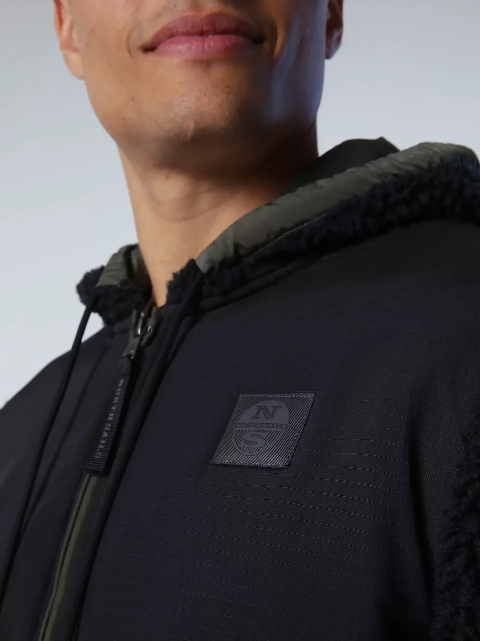 North Sails MEN'S S KAPUCO HOODIE FULL ZIP SWEATSHIRT W/LOGO 691046