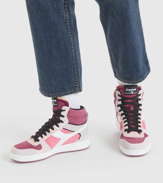 Picture of Diadora WOMEN'S SHOES / SNEAKERS 501.179011 - MAGIC BASKET MID SUEDE WN