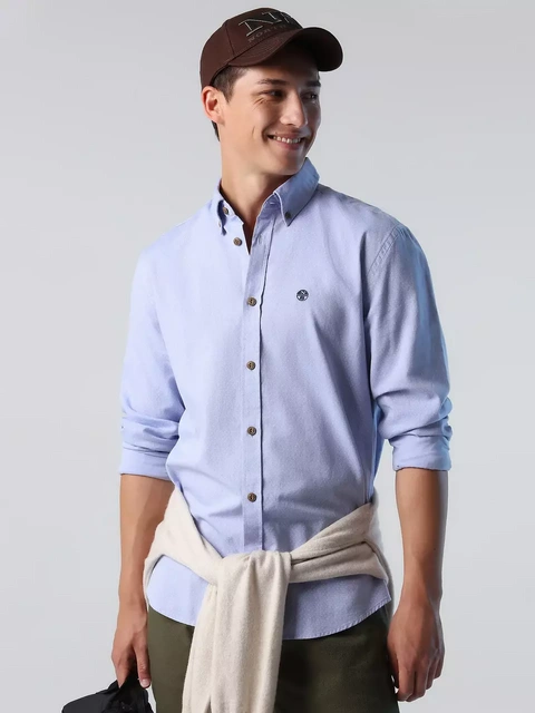 Picture of North Sails MEN'S SHIRT PRINTED CHAMBRAY SHIRT B.D 664219