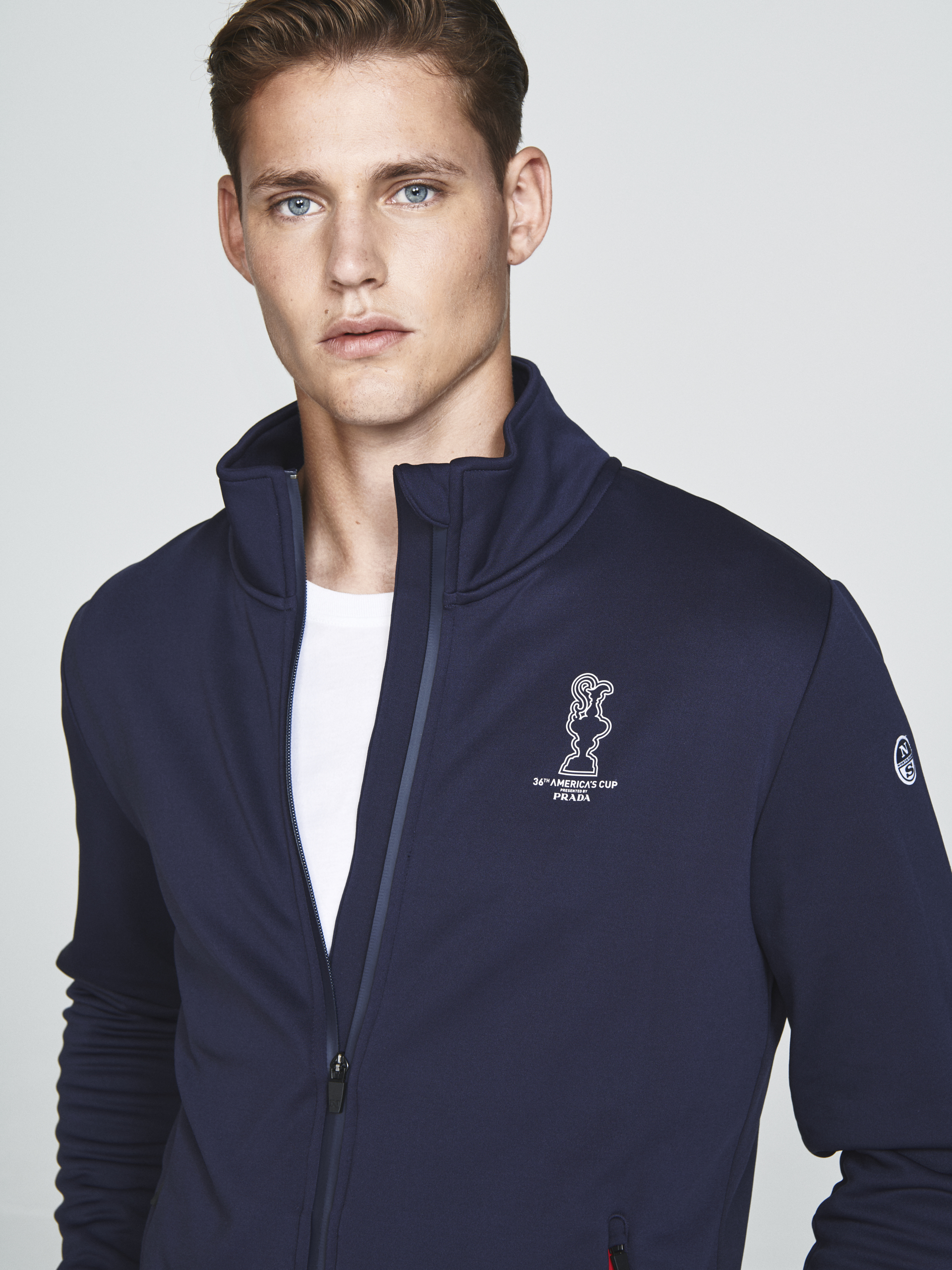 North Sails COWES MEN'S SLIM FIT SWEATER WITH ZIP