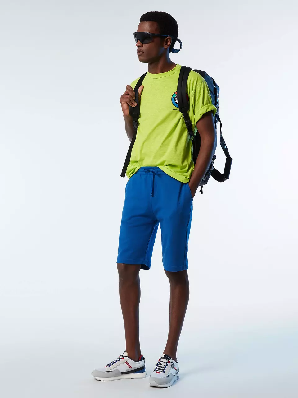 North Sails MEN'S SHORTS SWEATPANTS WITH GRAPHIC 672986