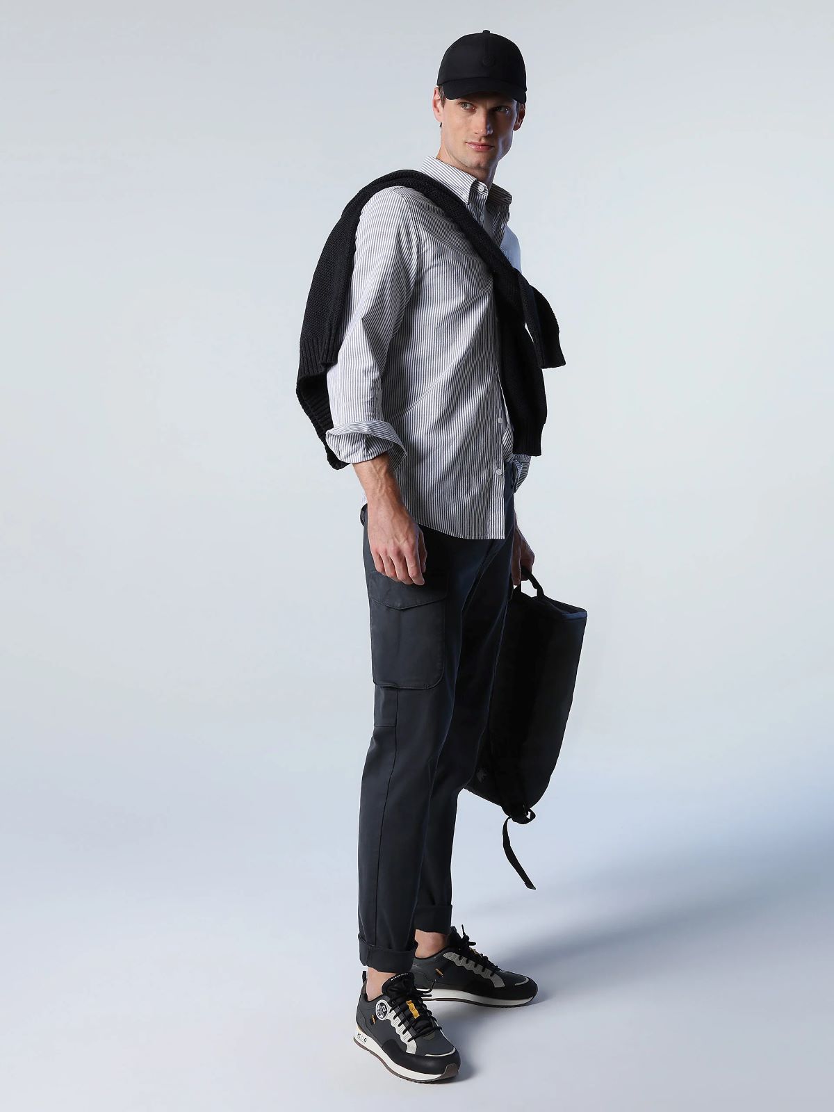 North Sails MEN'S SHIRT STRIPED OXFORD SHIRT BOTTOM DOWN 664210