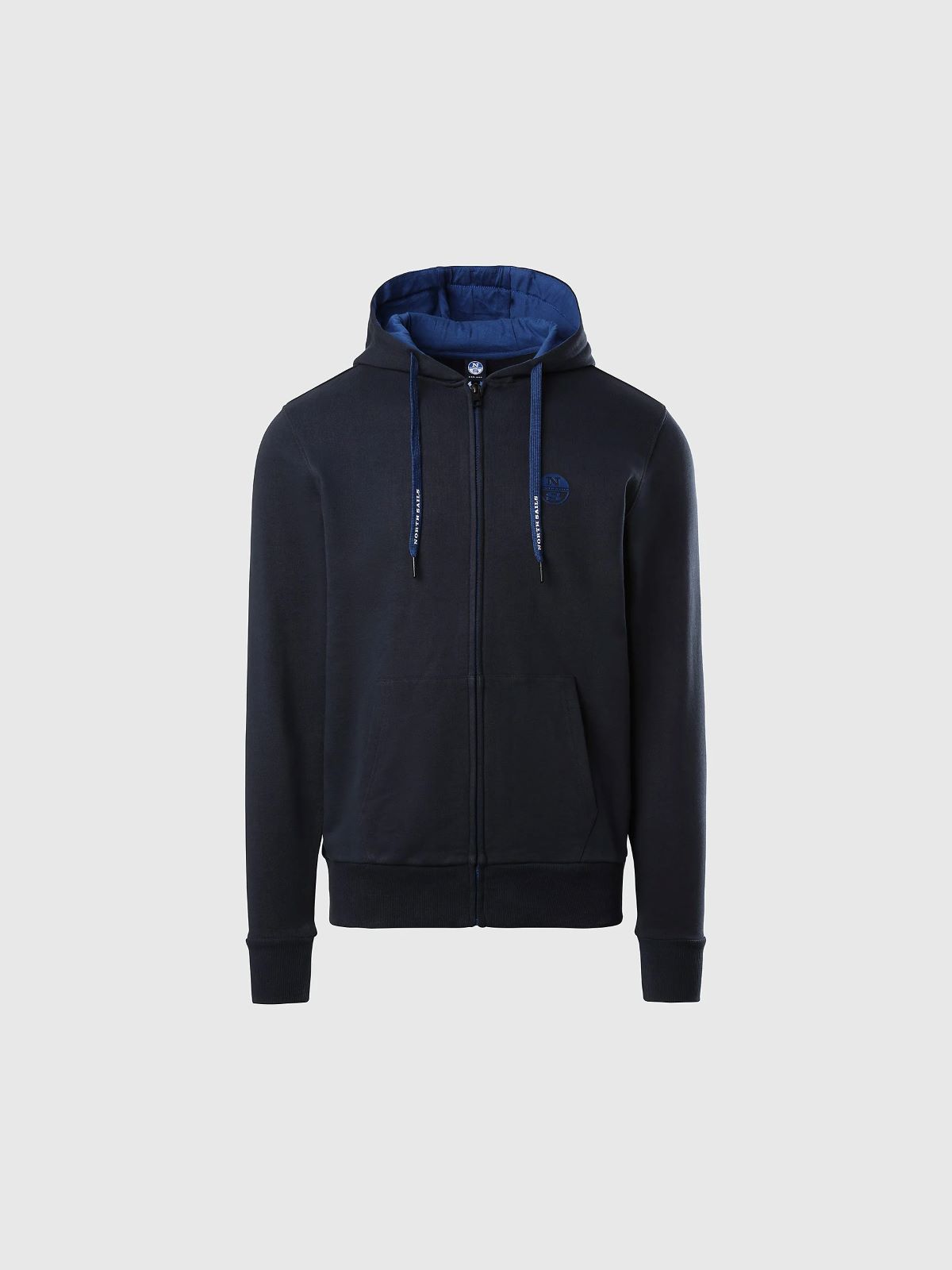 North Sails MEN'S FULL ZIP SWEATSHIRT WITH LOGO 691067