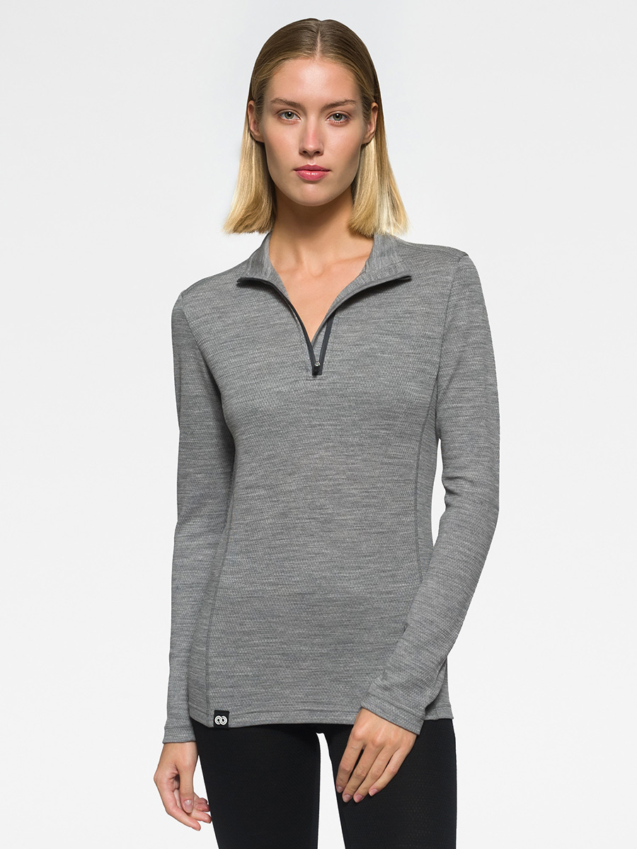 Reda W'S HALF ZIP LS, long-sleeved shirt with zip