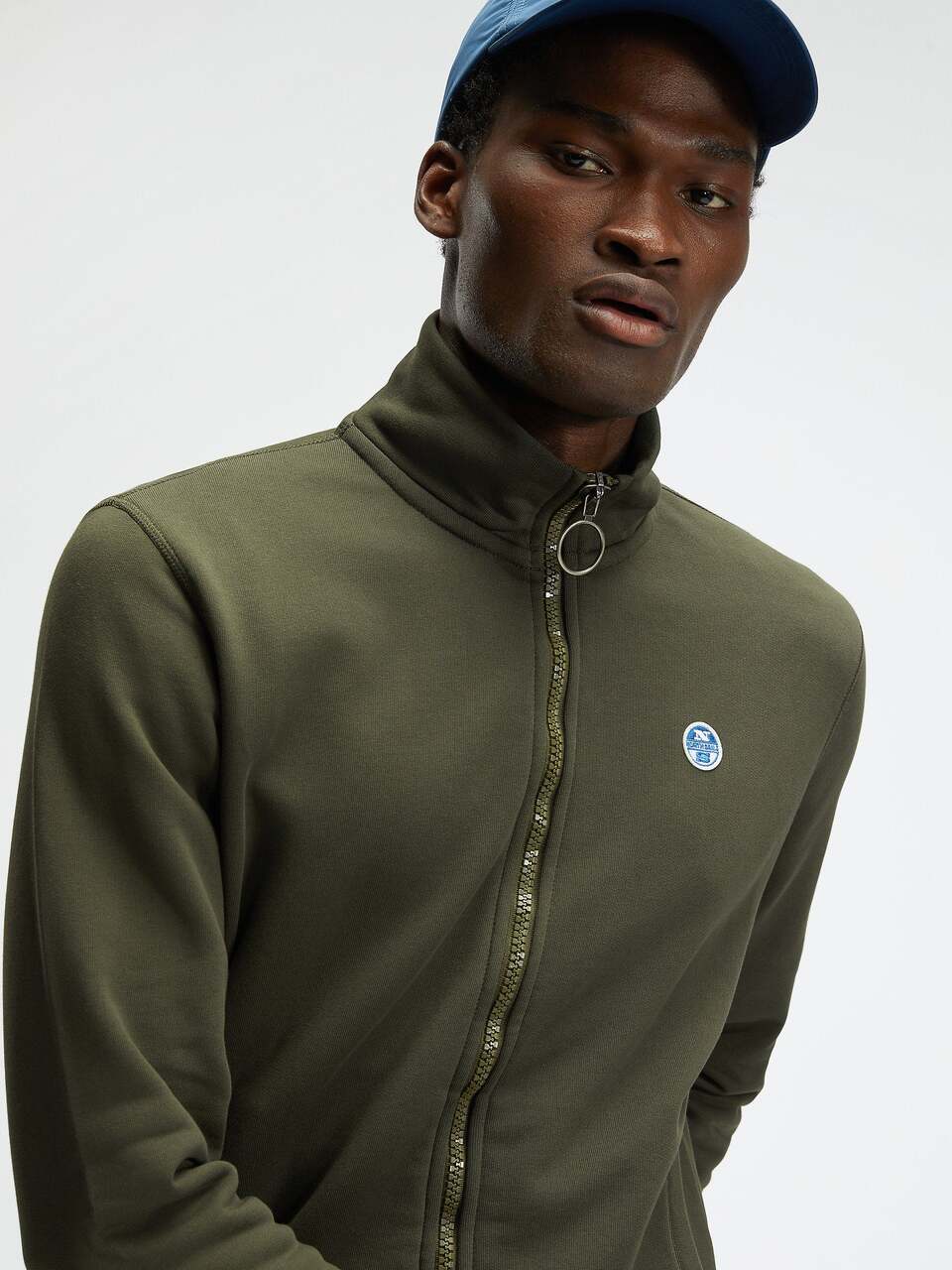 North Sails MEN'S SWEATER FULL ZIP WITH LOGO 691541