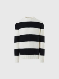 North Sails MEN'S STRIPED CREWNECK 5GG KNITEAR 699908