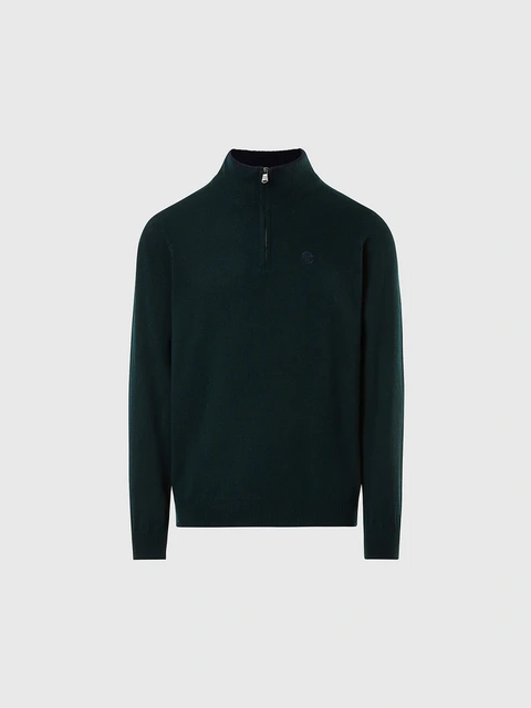 North Sails MEN'S SWEATSHIRT HALF ZIP KNITWEAR 699861 12GG