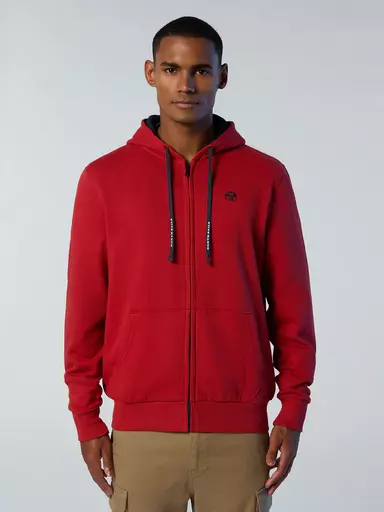 Picture of North Sails MEN'S HOODED FULL ZIP SWEATSHIRT WITH LOGO 691162