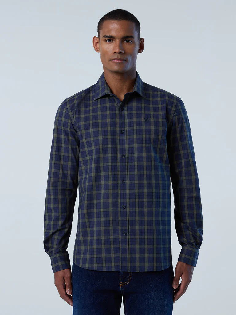 North Sails MEN'S SHIRT LONG SLEEVE REGULAR SPREAD COLLAR 664287