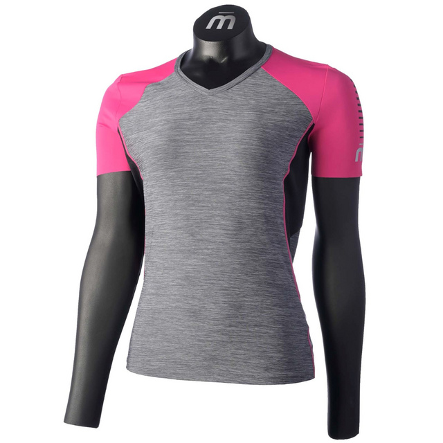 Picture of Mico WOMAN'S HALF SLEEVE V NECK SHIRT M1 TRAIL MA03389