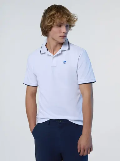 Nort Sails POLO SHORT SLEEVE COLLAR WITH STRIPED IN CONTRAST 692452