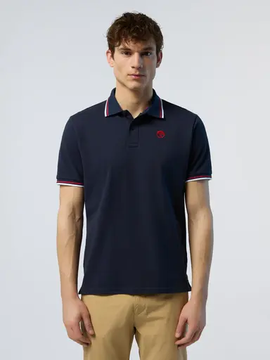 Picture of North Sails POLO SHORT SLEEVE WITH CONTRAST SHOULDER STITCHING 692455