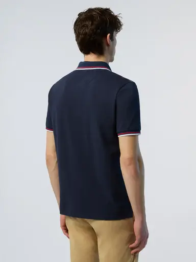 North Sails POLO SHORT SLEEVE WITH CONTRAST SHOULDER STITCHING 692455