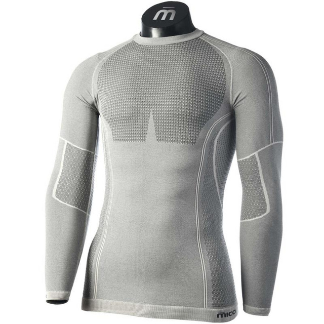 Picture of Mico MAN L/SLEEVES R/NECK SHIRT ODOR ZERO IN01450, sports underwear