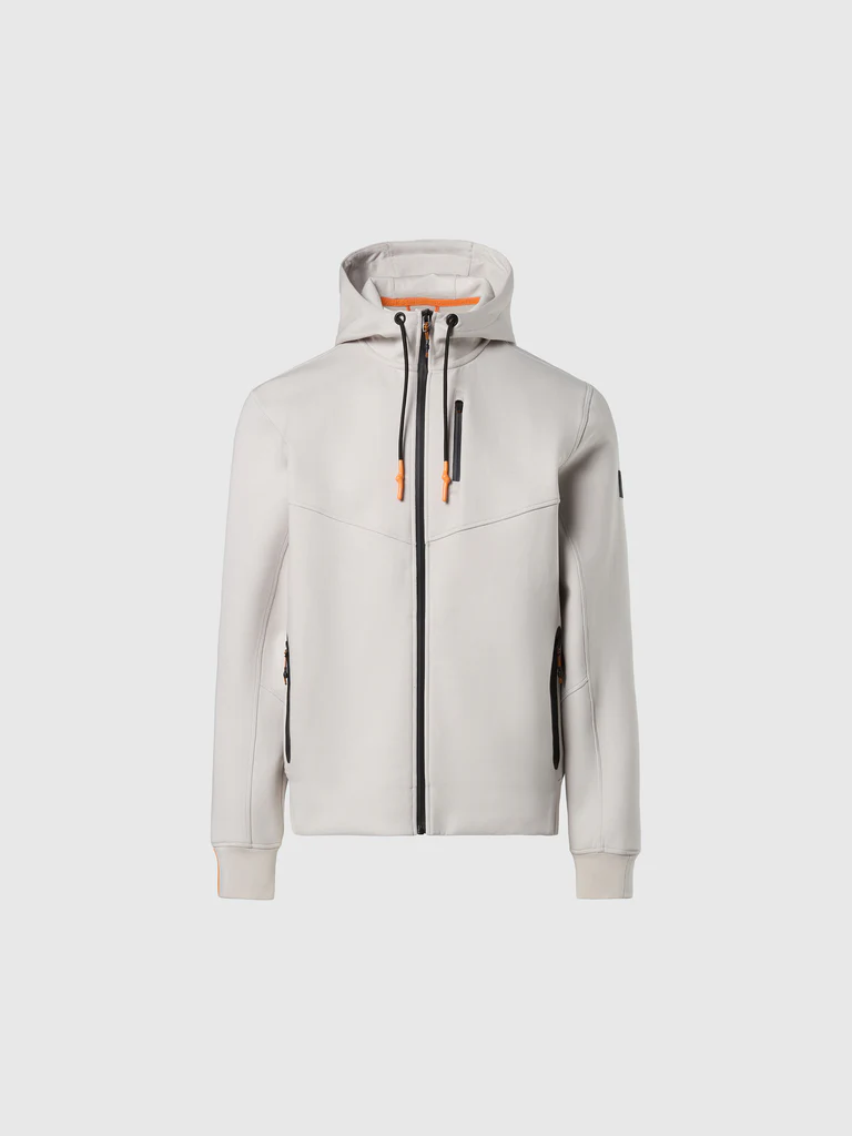 North Sails HOODED FULL ZIP SWEATSHIRT W/LOGO, men's sweatshirt