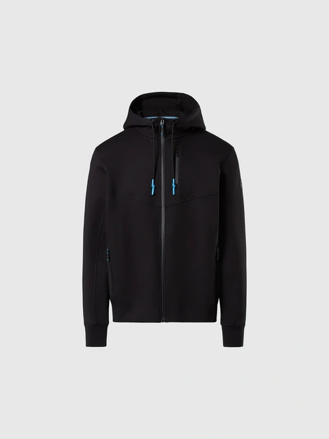 North Sails HOODED FULL ZIP SWEATSHIRT W/LOGO, men's sweatshirt