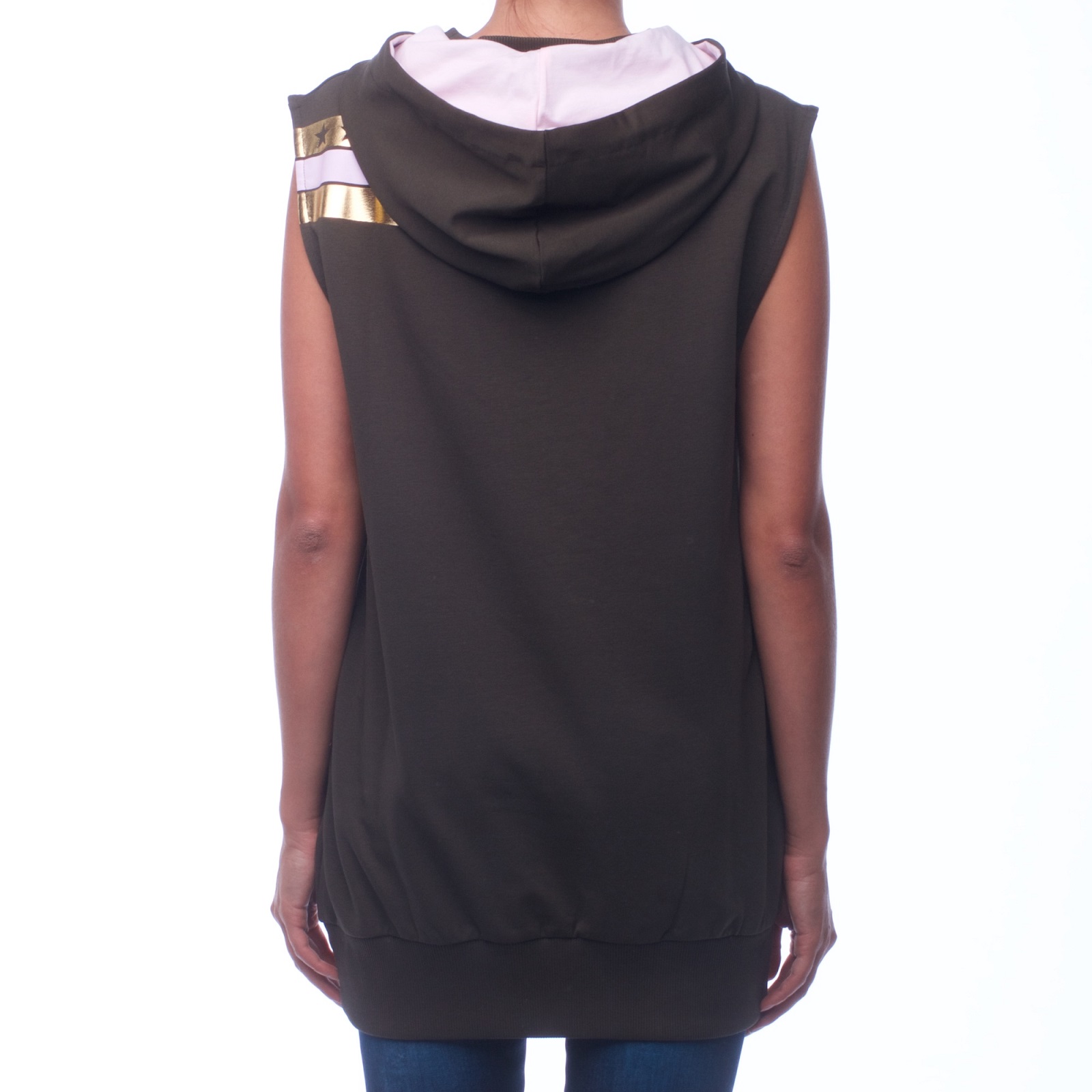 Boxeur WOMEN'S SWEATER WITH HOOD WITHOUT SLEEVES BXE-4988J