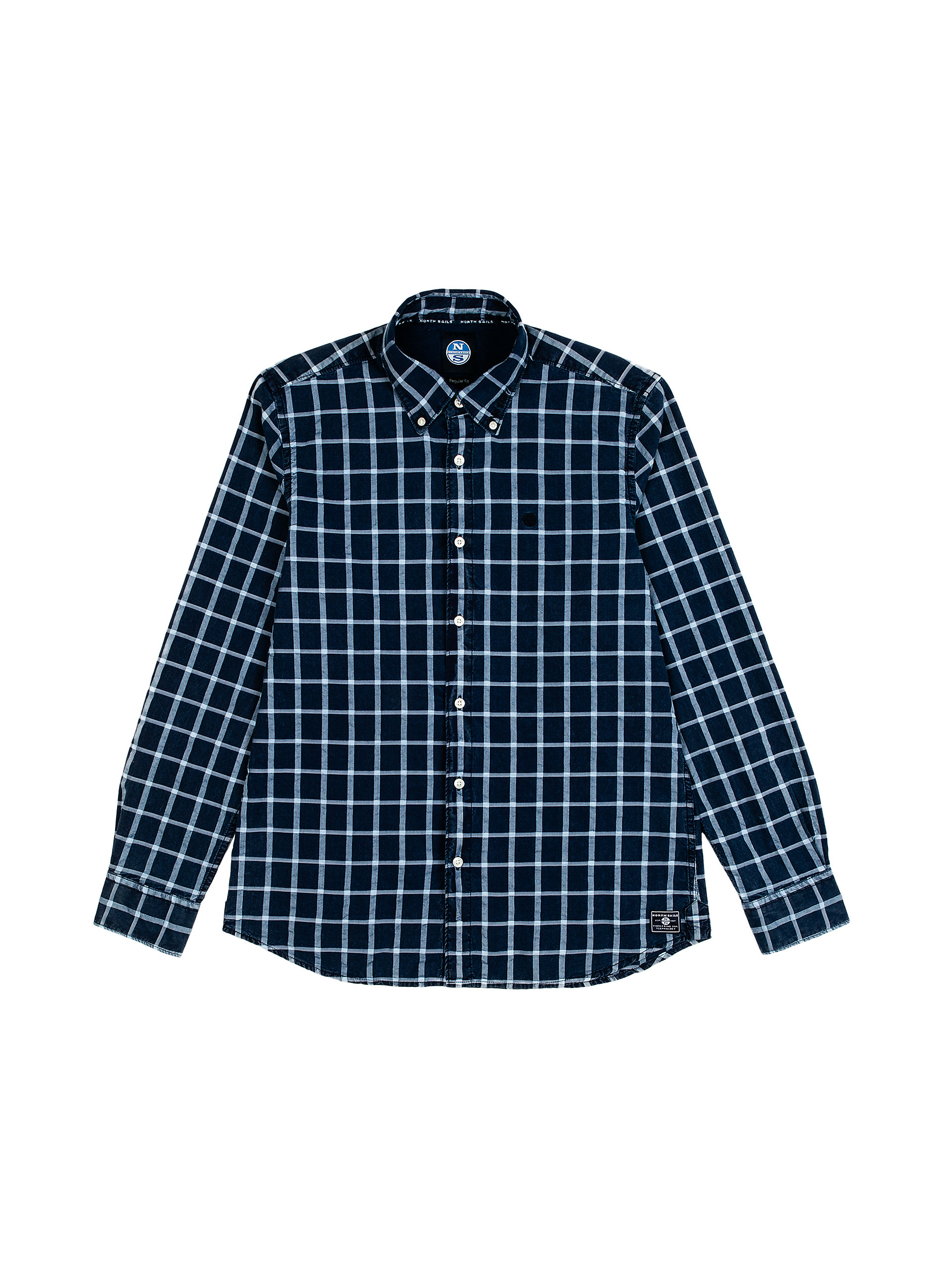 North Sails REGULAR FIT CHECK COTTON SHIRT 663533