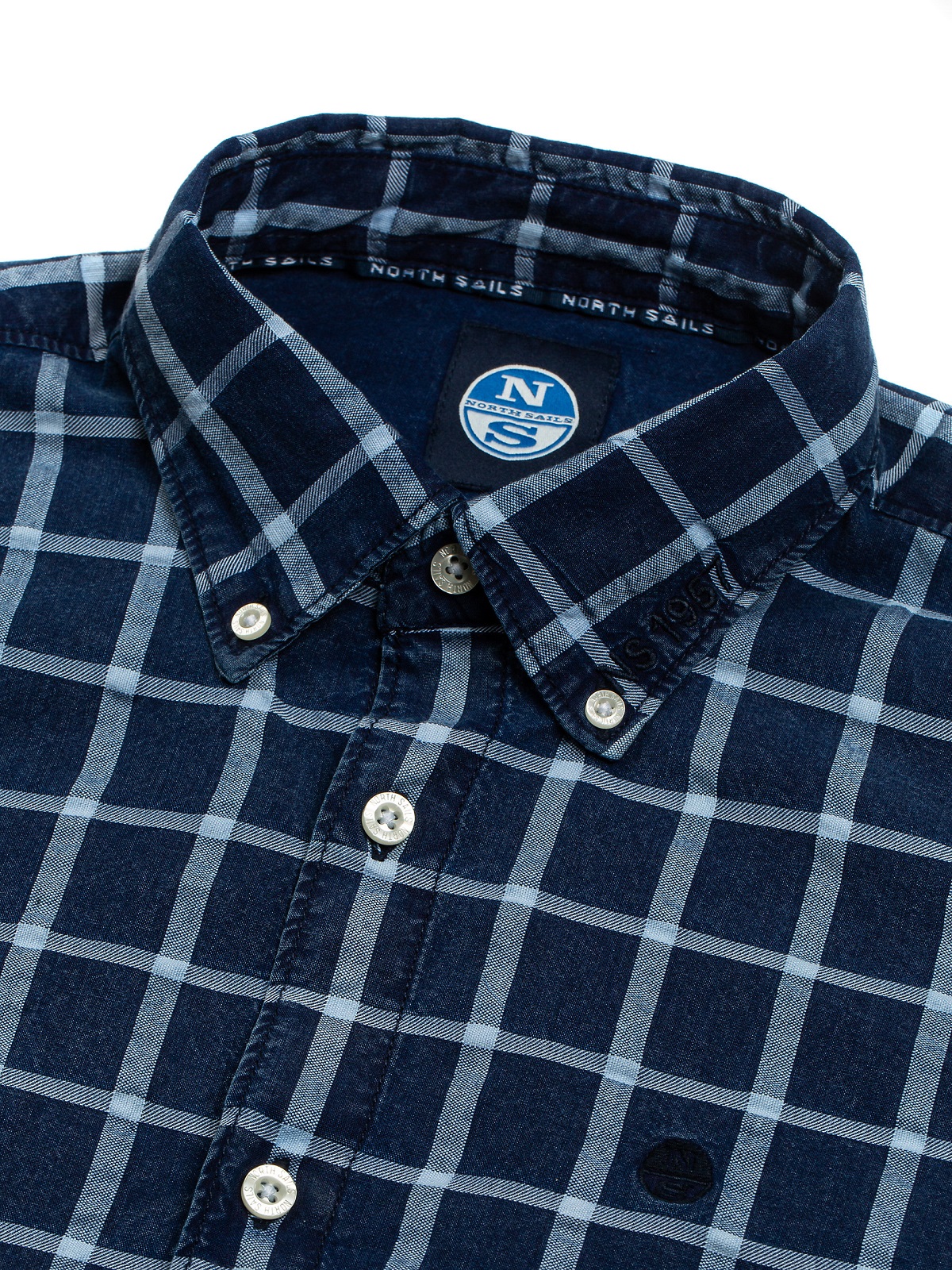 North Sails REGULAR FIT CHECK COTTON SHIRT 663533