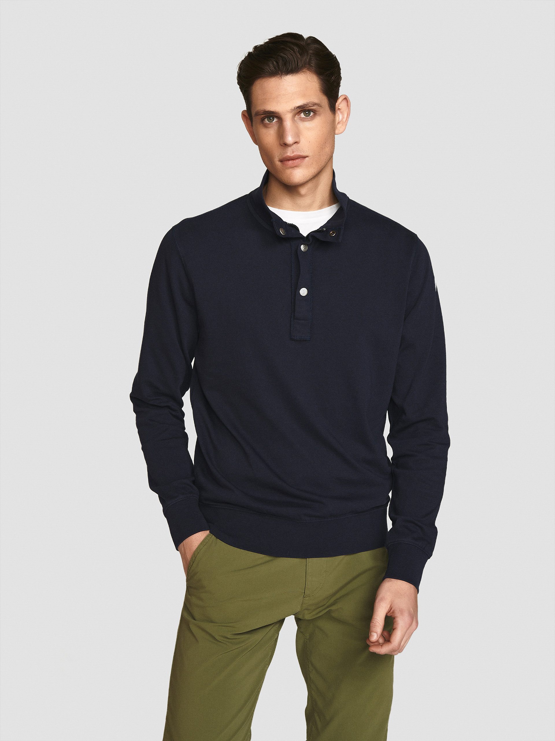 North Sails MEN'S SWEATER STAND COLLAR SWEATSHIRT 691489