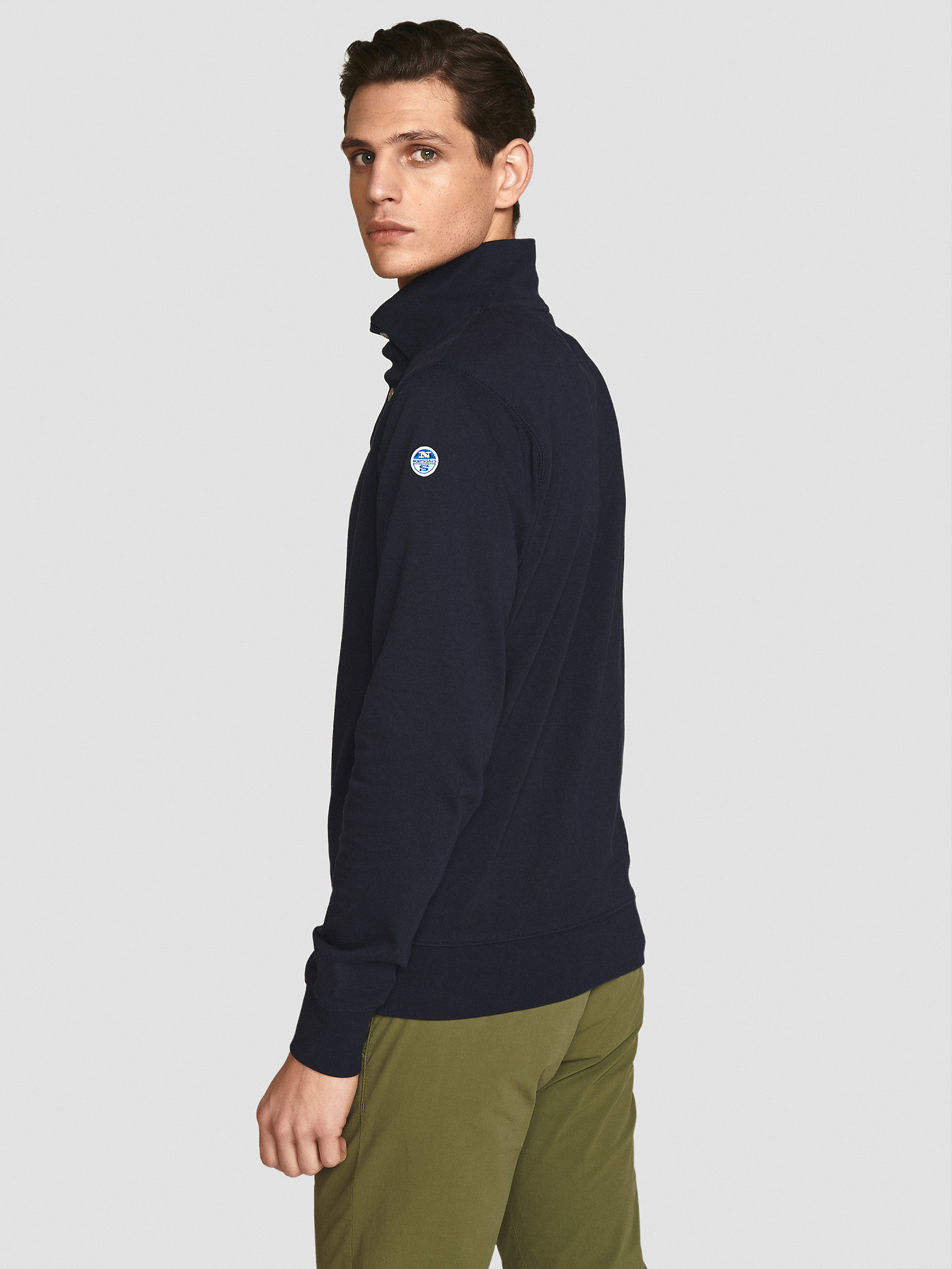 North Sails MEN'S SWEATER STAND COLLAR SWEATSHIRT 691489