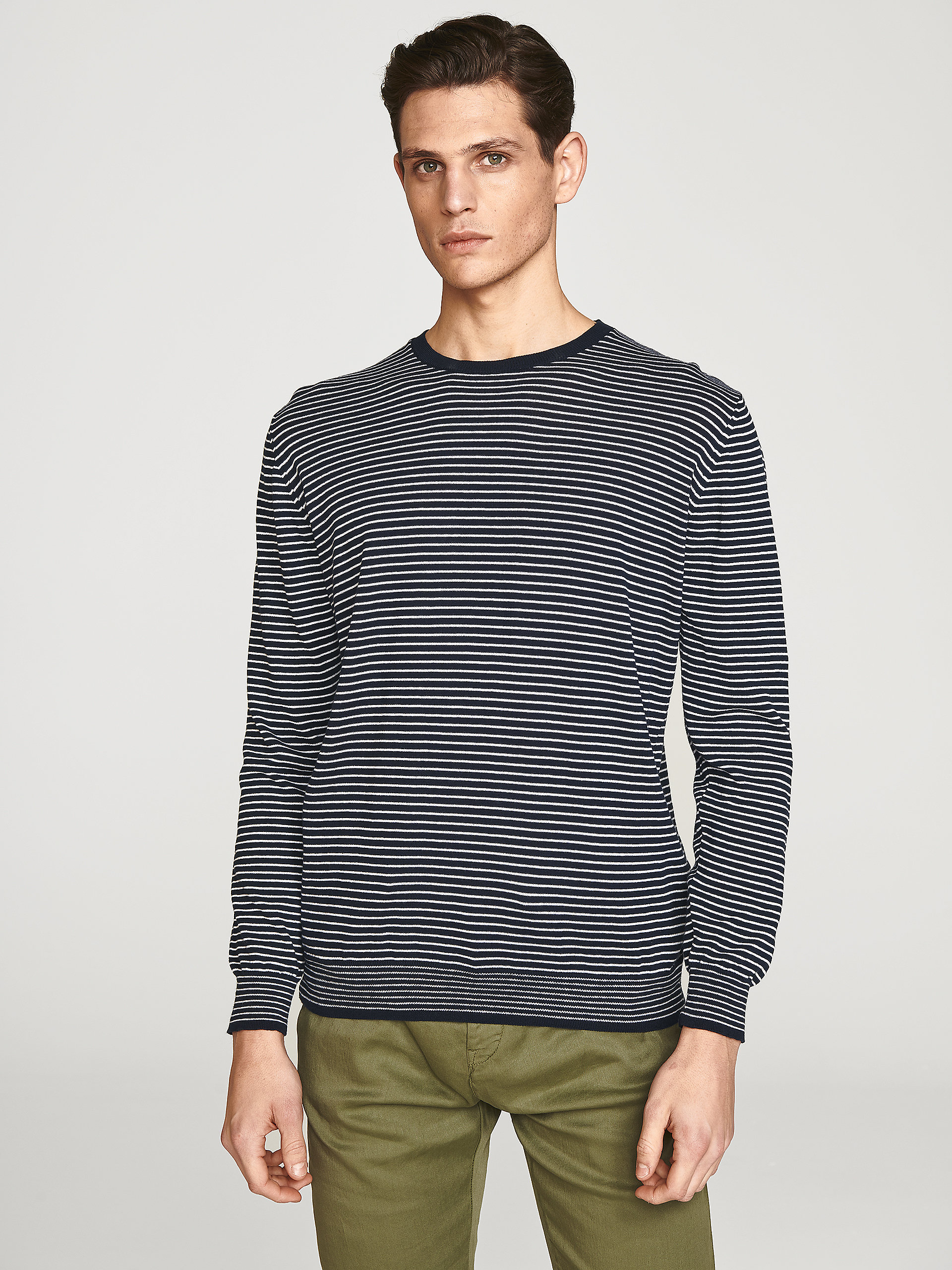 North Sails MEN'S SWEATER STRIPED COTTON 698521