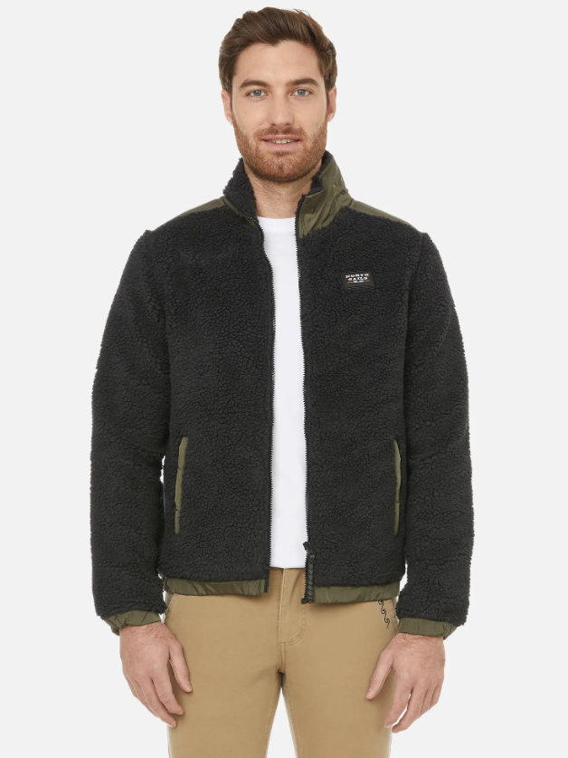 North Sails HIGH-NECK CURLY FLEECE, flis džemper JAKNA WITH NYLON DETAILS 691632