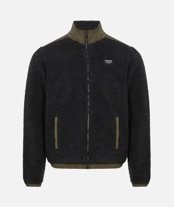 North Sails HIGH-NECK CURLY FLEECE, flis džemper JAKNA WITH NYLON DETAILS 691632