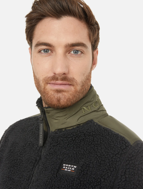 Picture of North Sails HIGH-NECK CURLY FLEECE, flis džemper JAKNA WITH NYLON DETAILS 691632