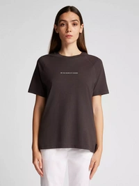 North Sails ŽENSK. ORGANIC COTTON AND BAMBOO BLENDED MAJICA WITH LETTERING 094138