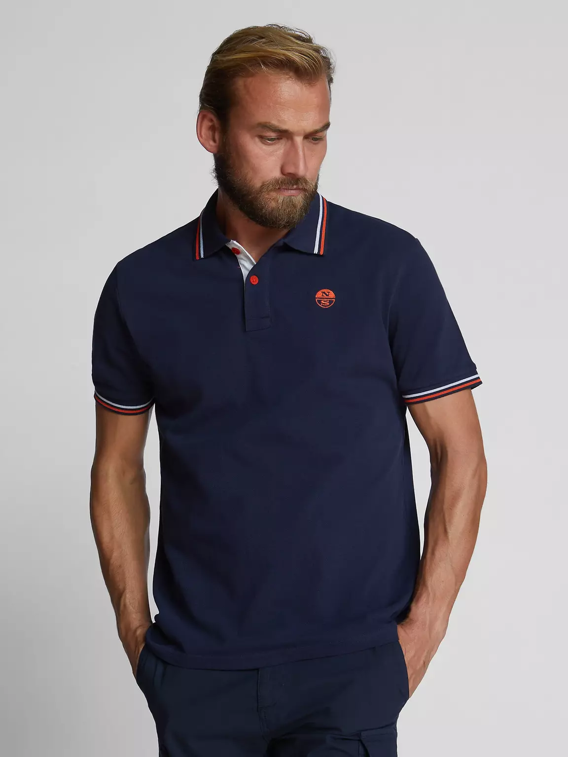 North Sails MUŠK. ORGANIC PIQUÉ POLO SHIRT 692354