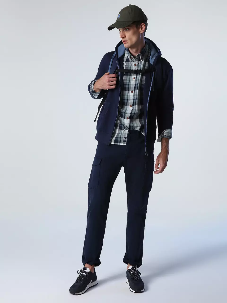 North Sails MUŠK. HOODIE FULL ZIP MAJICA W/LOGO 691032