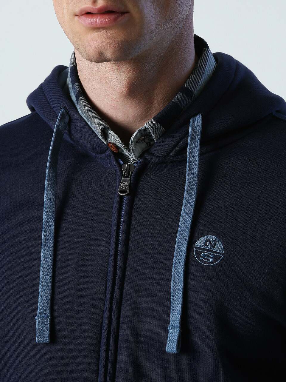 North Sails MUŠK. HOODIE FULL ZIP MAJICA W/LOGO 691032