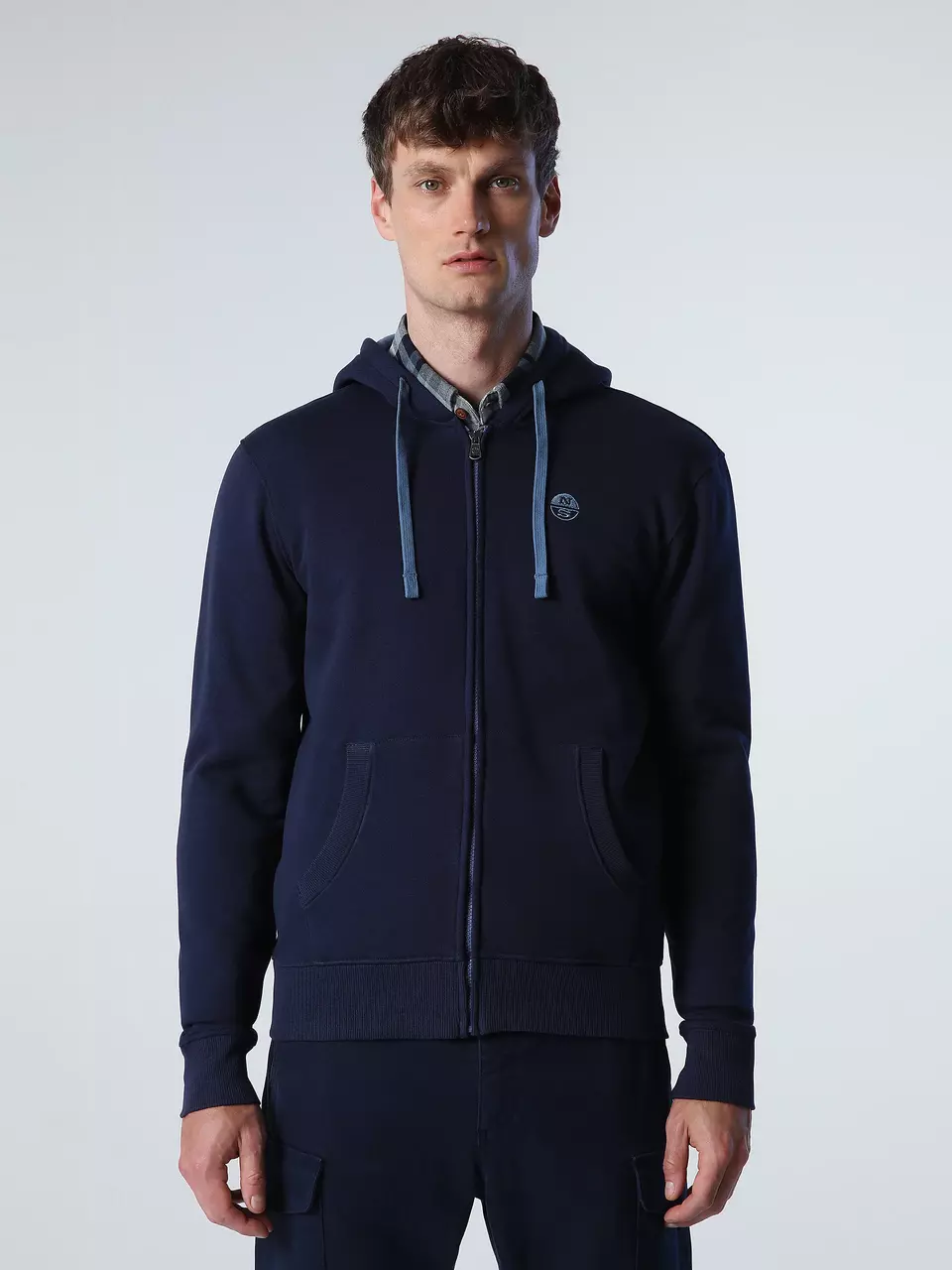 North Sails MUŠK. HOODIE FULL ZIP MAJICA W/LOGO 691032