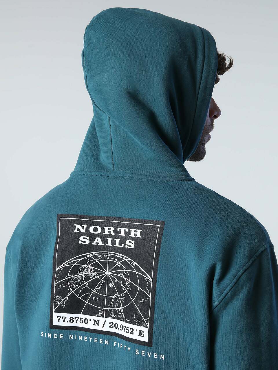 North Sails MUŠK. HOODED MAJICA W/GRAPHIC 691048