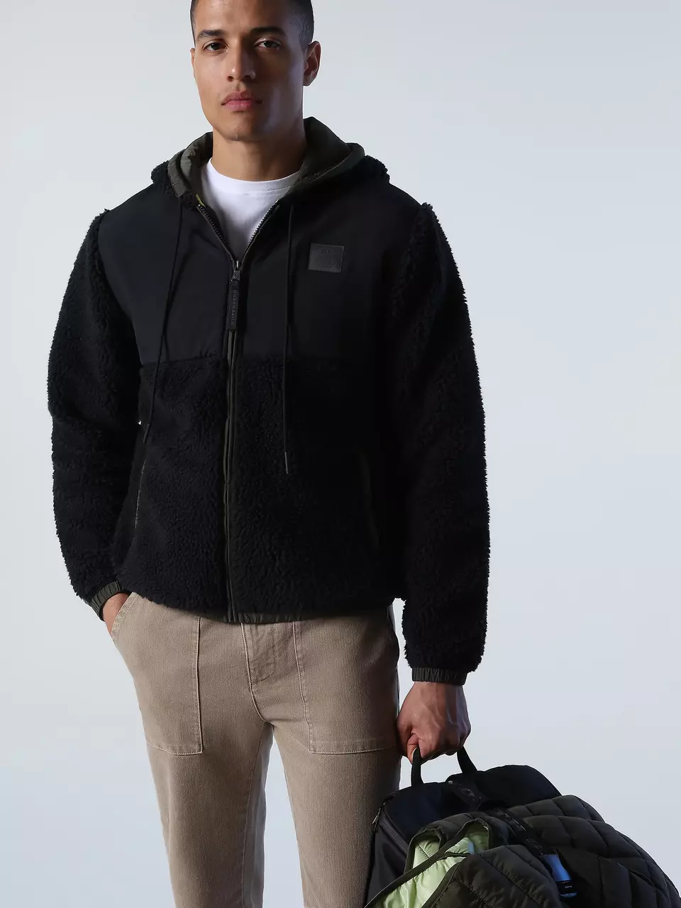 North Sails MUŠK. S KAPUCO HOODIE FULL ZIP MAJICA W/LOGO 691046