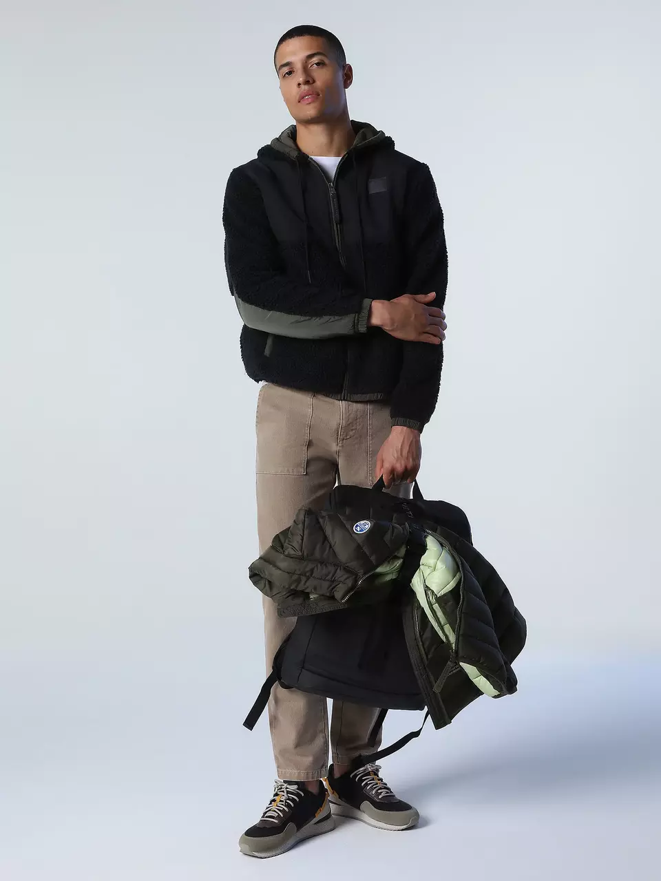 North Sails MUŠK. S KAPUCO HOODIE FULL ZIP MAJICA W/LOGO 691046