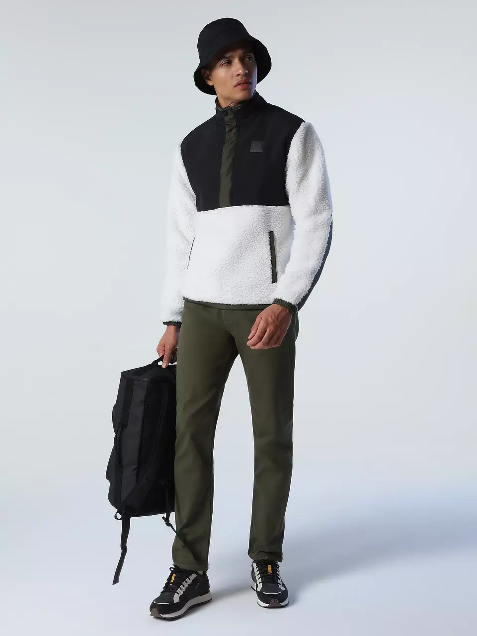 North Sails MUŠK. HALF ZIP MAJICA W/LOGO 691045