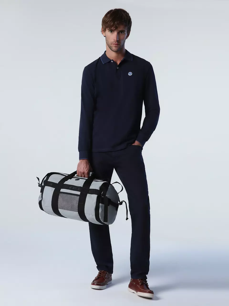 North Sails MUŠK. MAJICA LS POLO W/GRAPHIC 692387