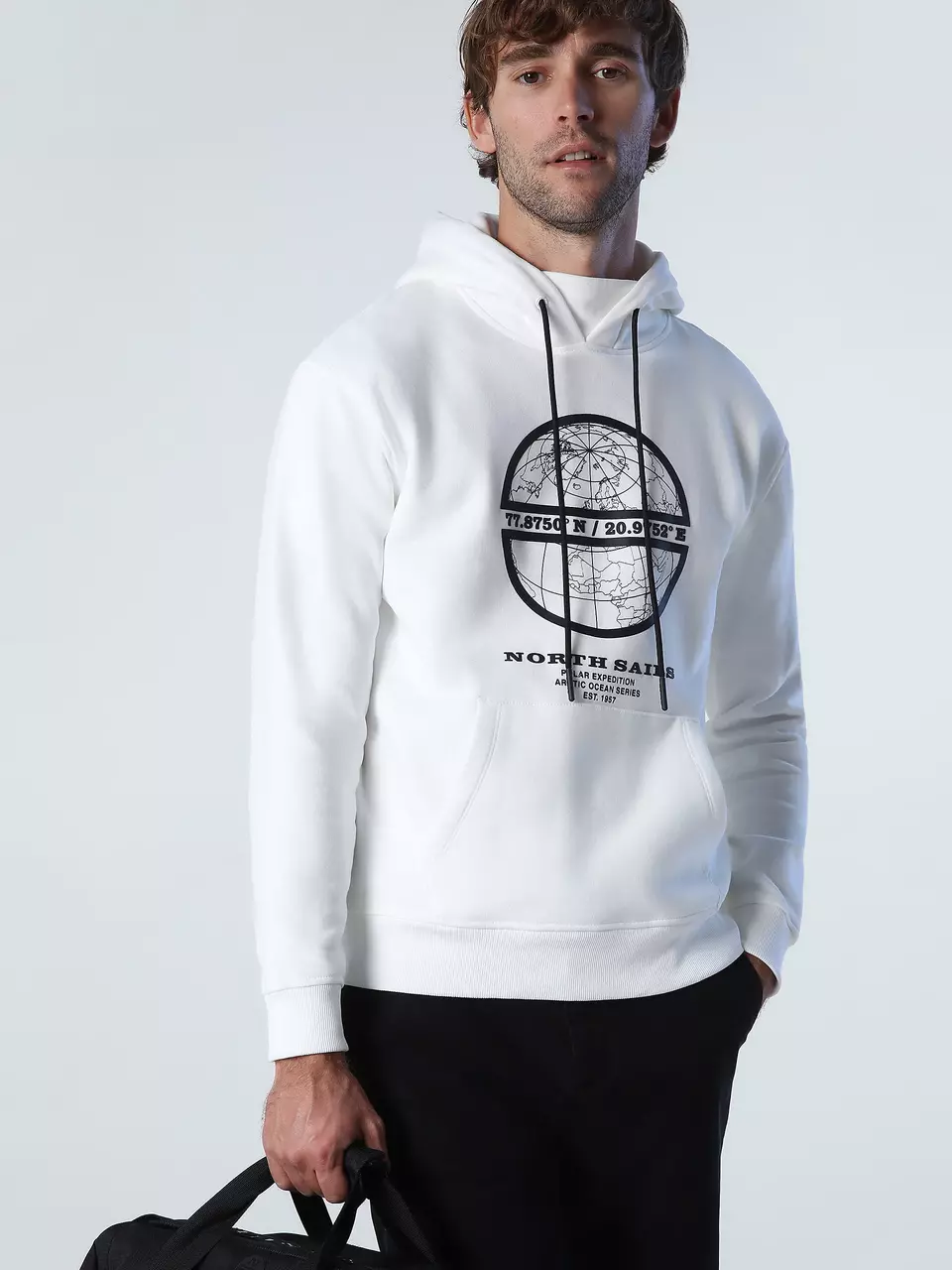 North Sails MUŠK. CREWNECK HOODIE MAJICA W/GRAPHIC 691048